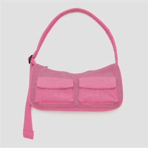 Baggu Cargo Shoulder Bag in Azalea Pink - Picture 6 of 8